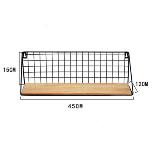 Wall Mounted Shelf , Wooden Newspaper Magazine Rack, Wire Hanging File Holder, Office Organization, Mom Gift, Home Decor, Storage
