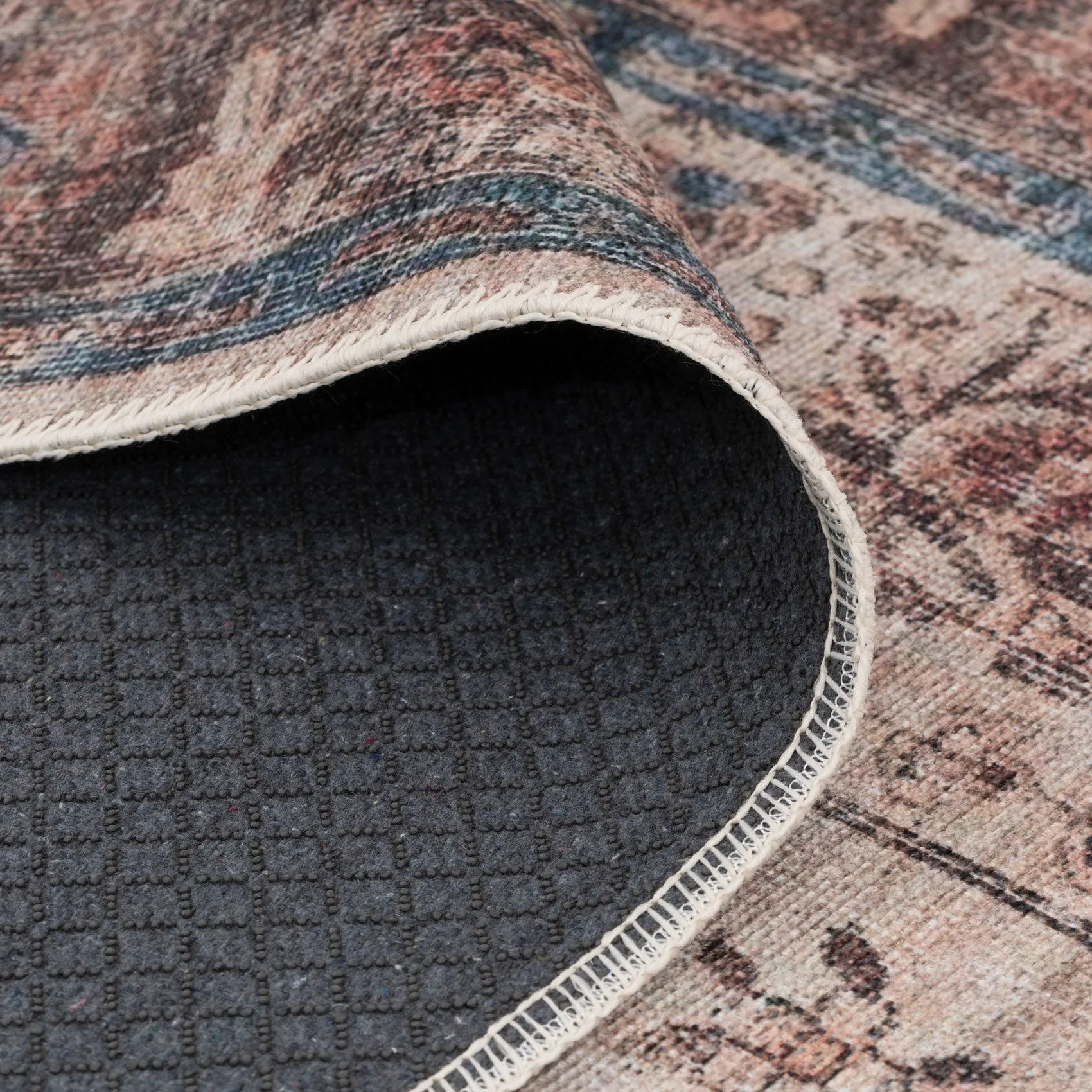 Washable Earthy Flora Area Rug - Shannon
