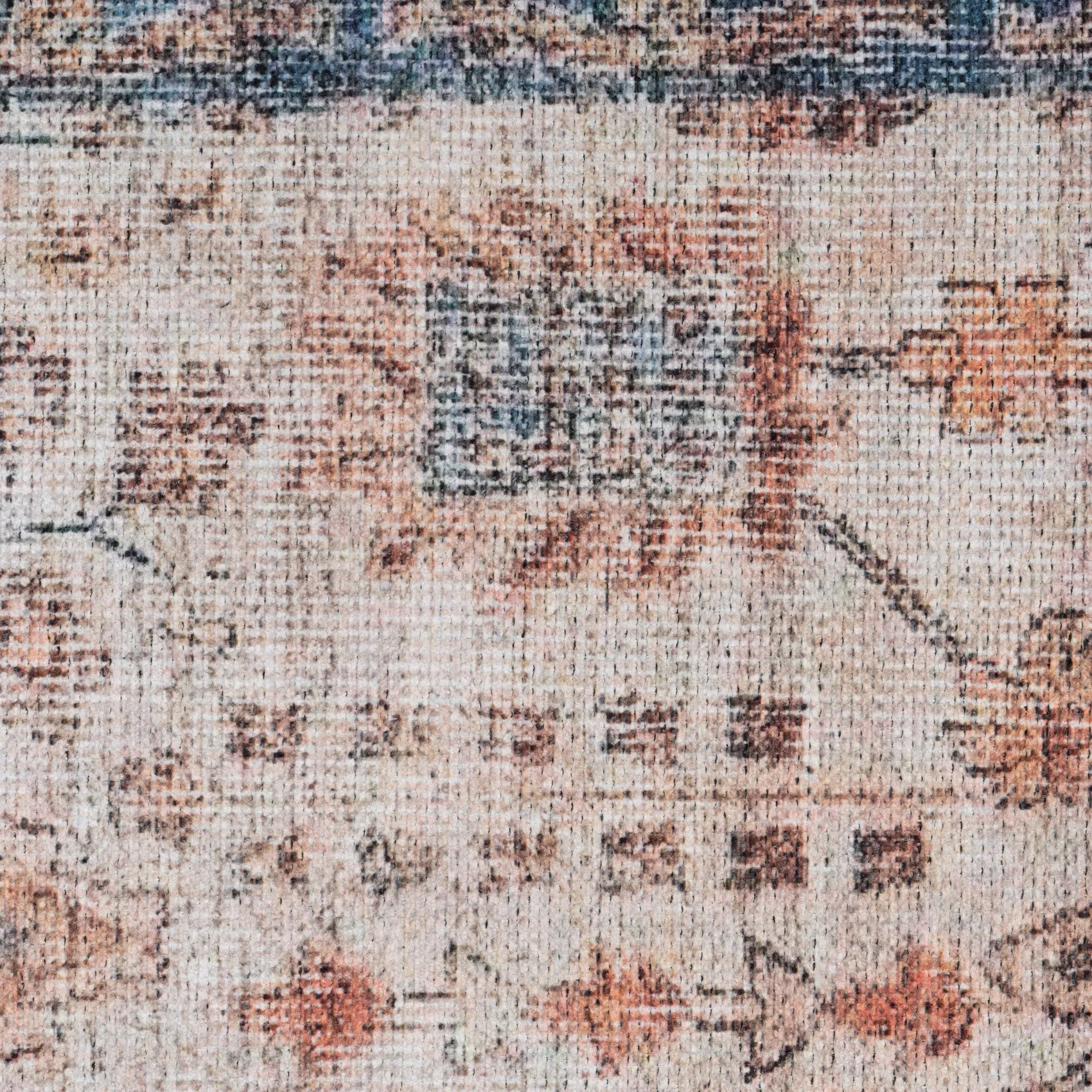 Washable Earthy Flora Area Rug - Shannon