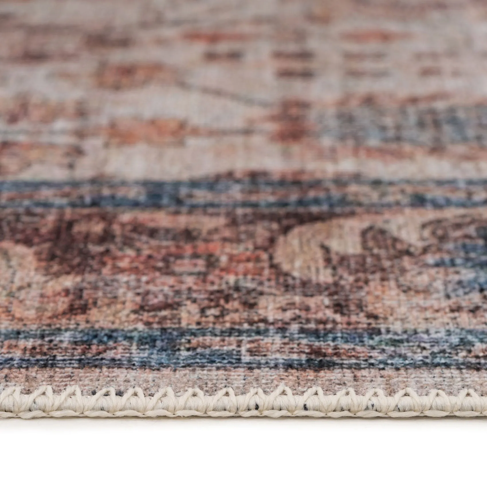 Washable Earthy Flora Area Rug - Shannon