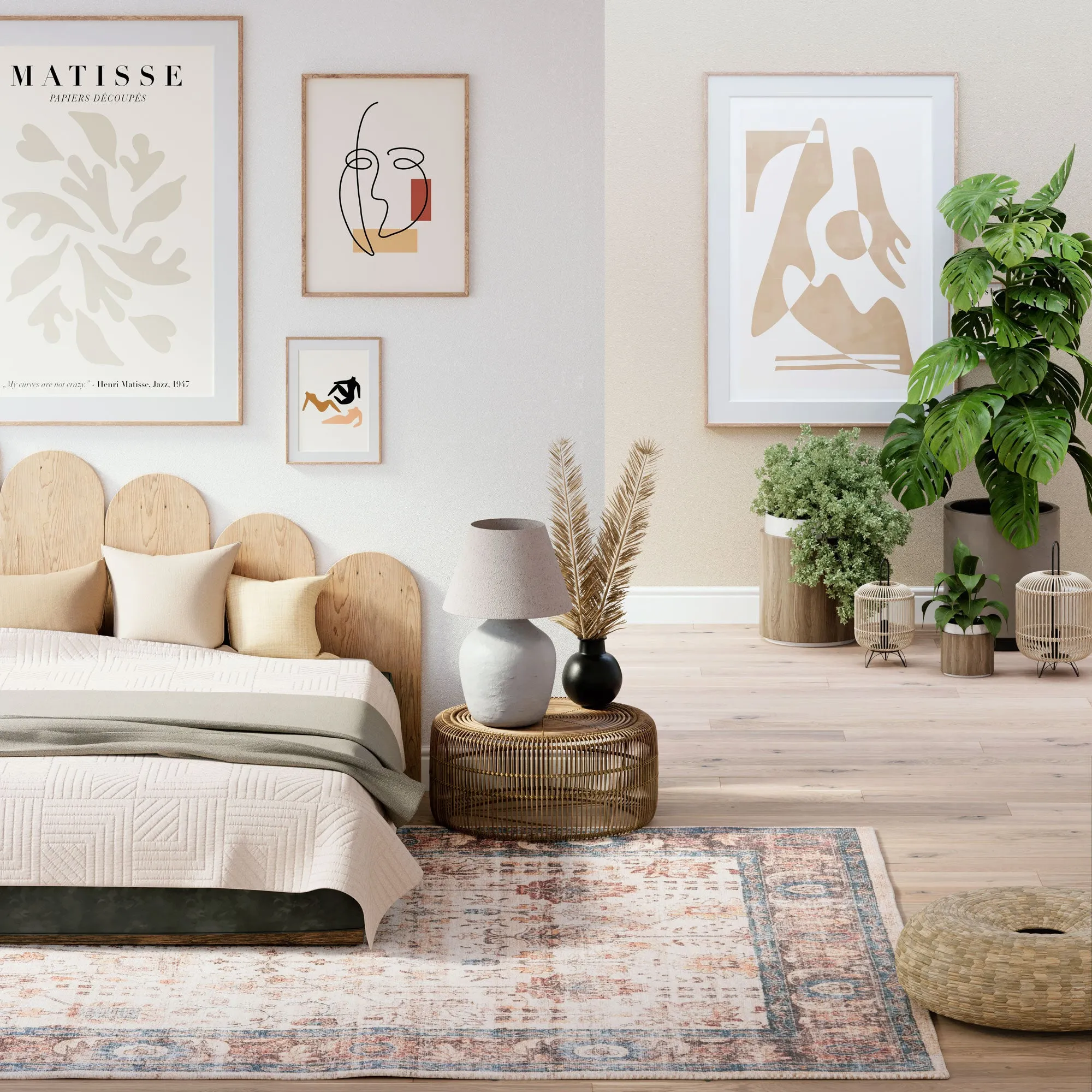 Washable Earthy Flora Area Rug - Shannon