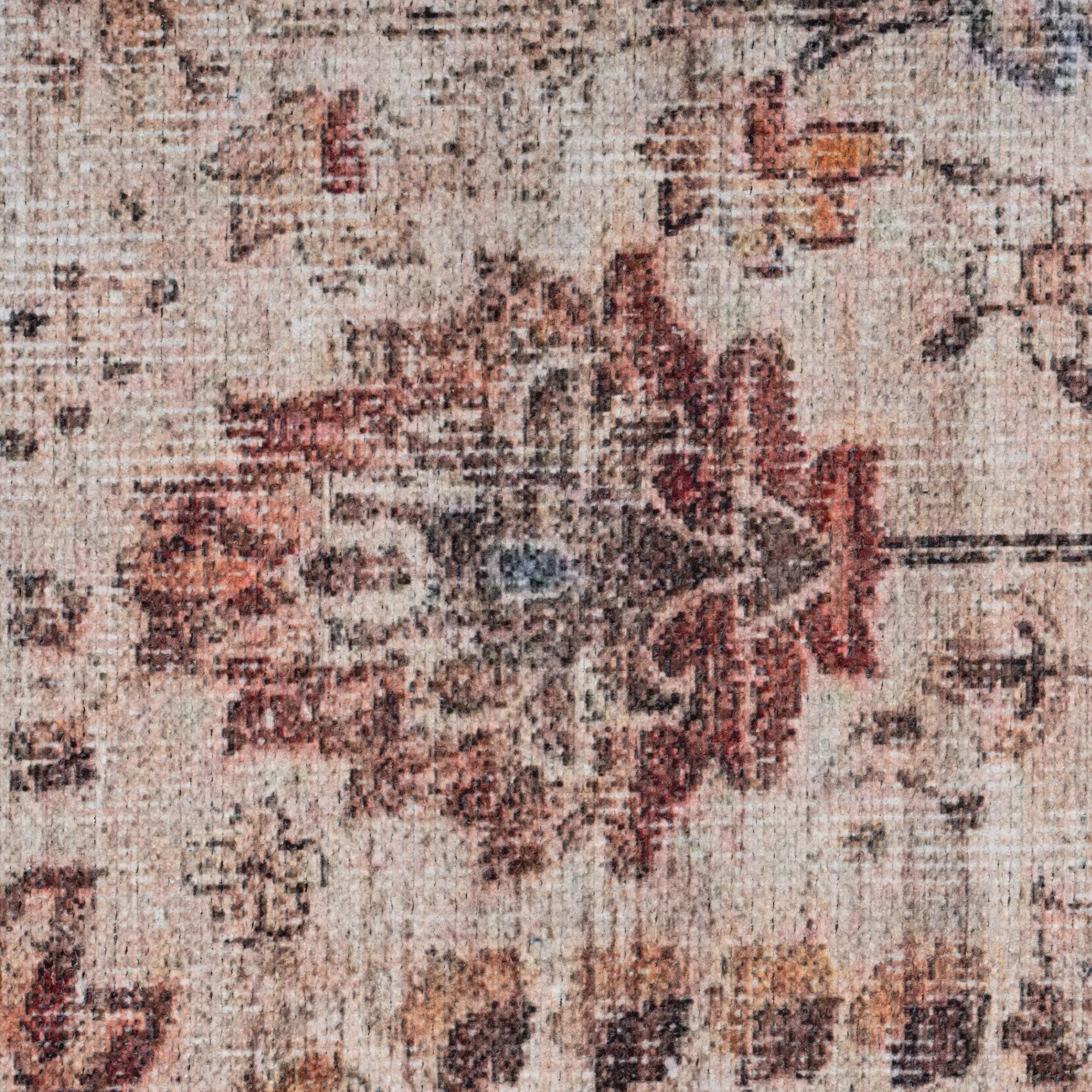 Washable Earthy Flora Area Rug - Shannon