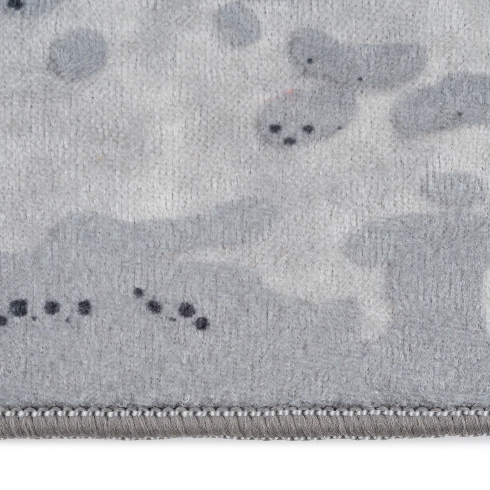 Washable Grey Tone Distressed Area Rug - Thea