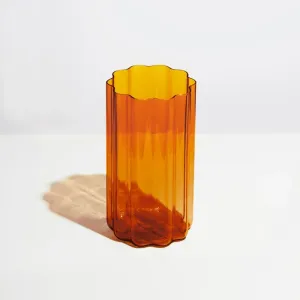 Wave Vase Amber
