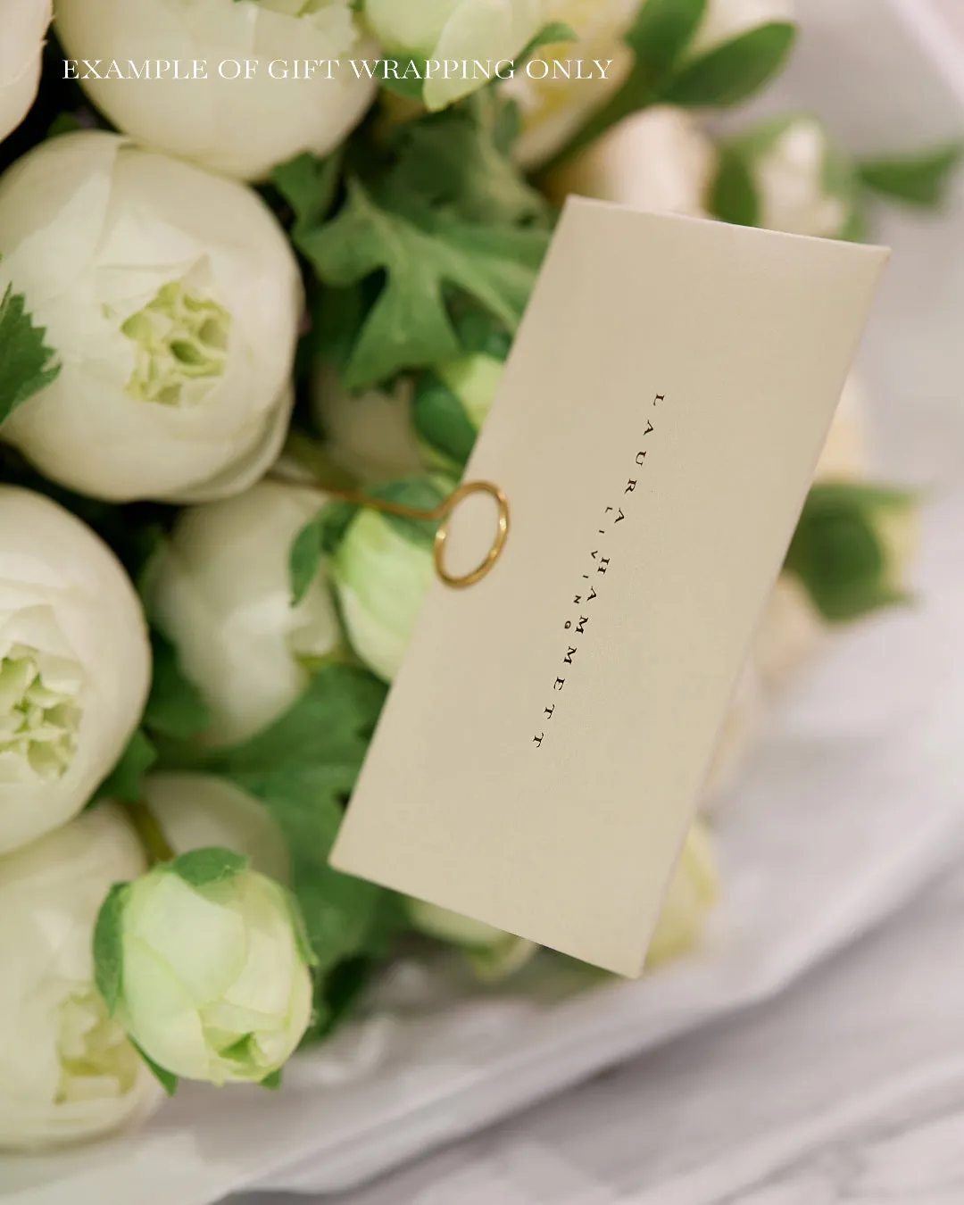 White Peony Bouquet - Medium