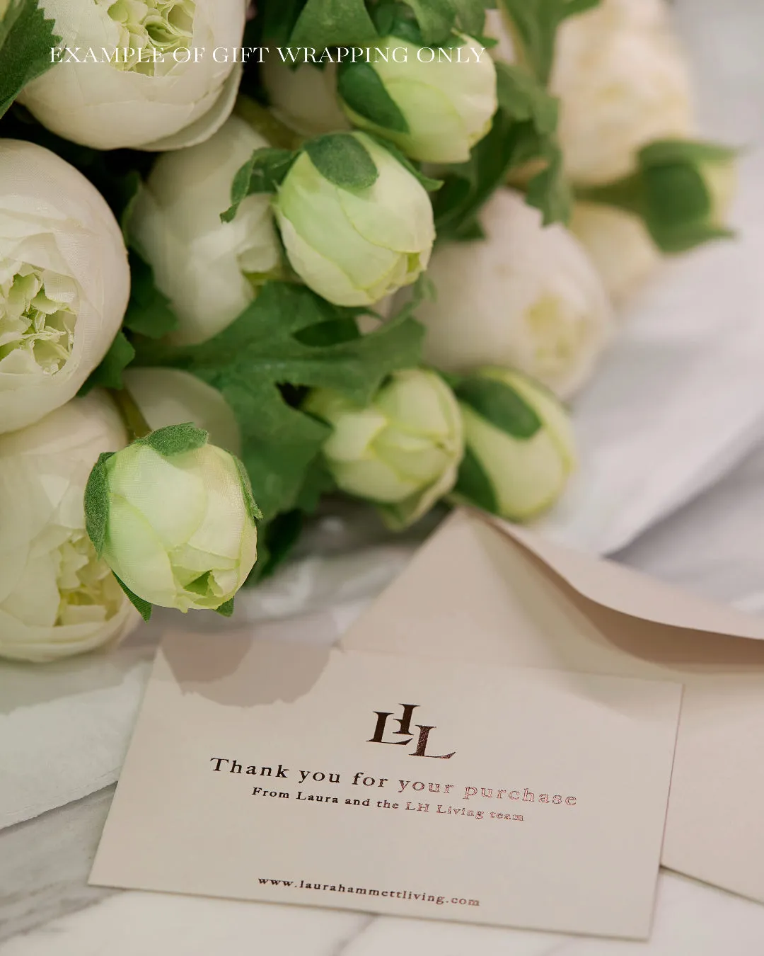 White Peony Bouquet - Medium