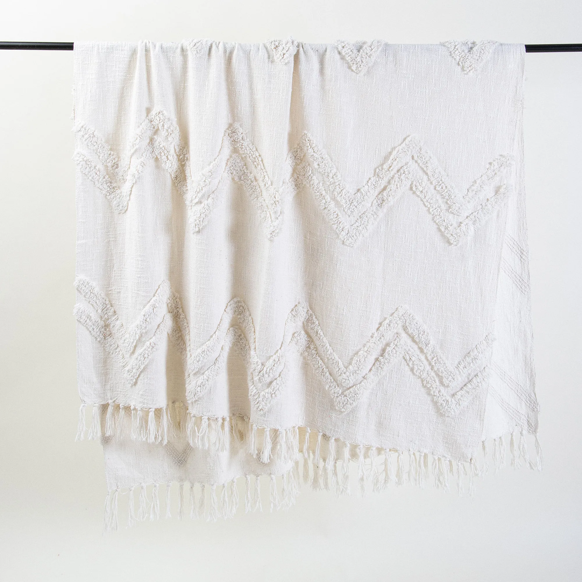 White Tufted Throw Blankets For Couch Decor