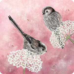 Wholesale Long Tailed Tits Coaster