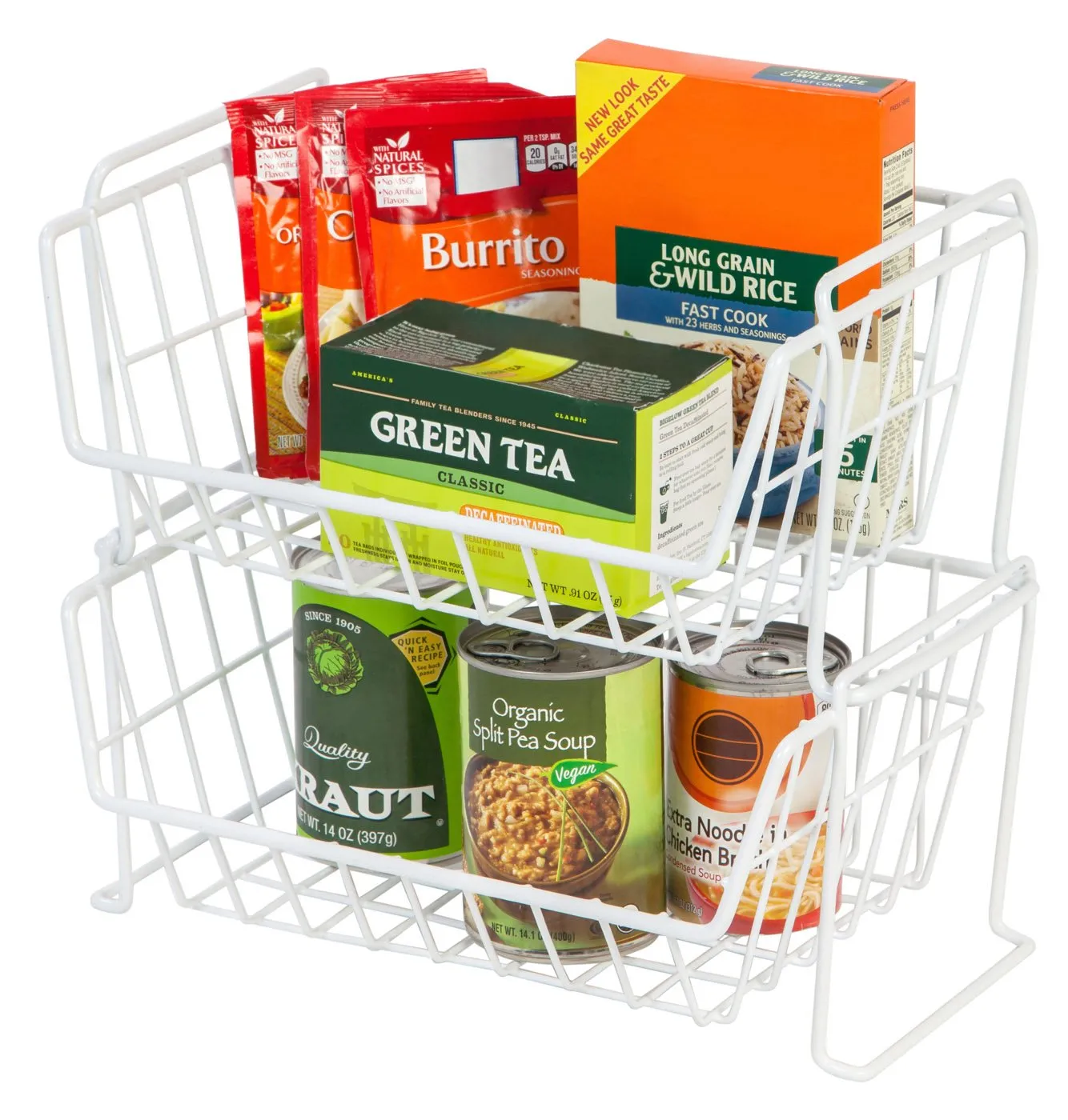 Wire Stacking Storage Basket - Small