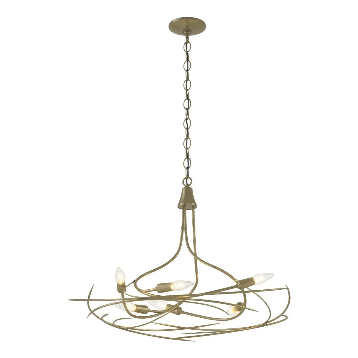 Wisp 29 in. 6 Lights Chandelier