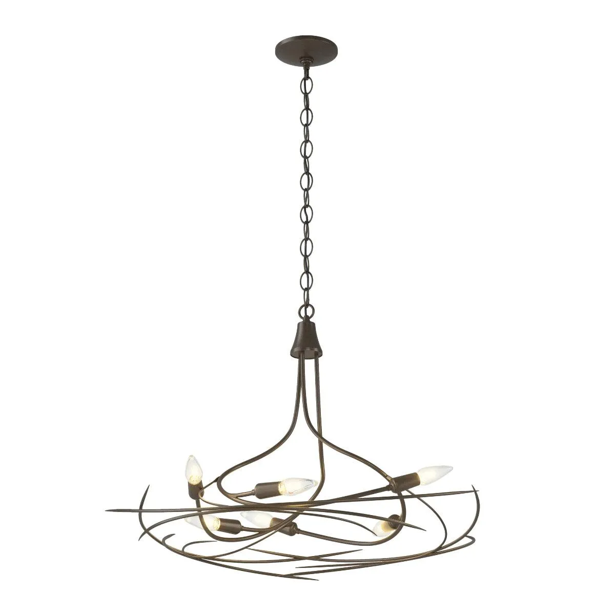 Wisp 29 in. 6 Lights Chandelier