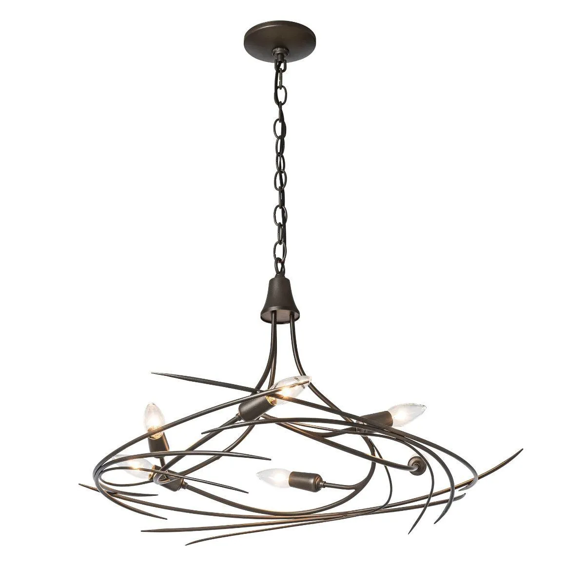 Wisp 29 in. 6 Lights Chandelier