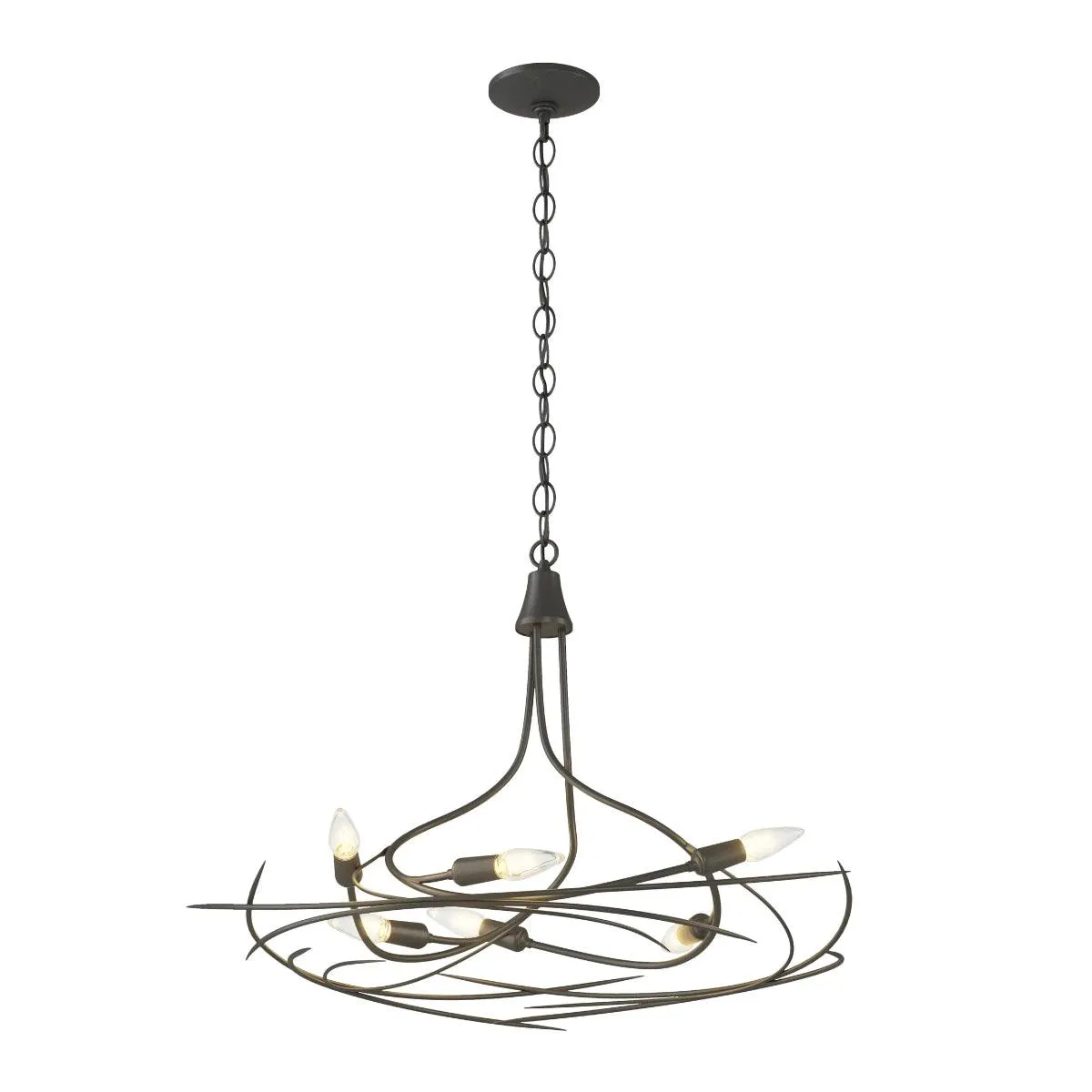 Wisp 29 in. 6 Lights Chandelier