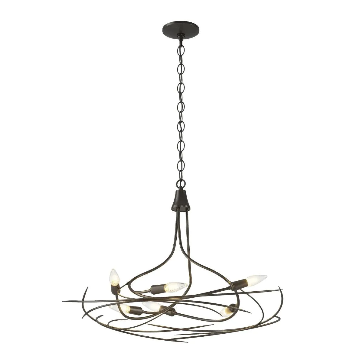 Wisp 29 in. 6 Lights Chandelier