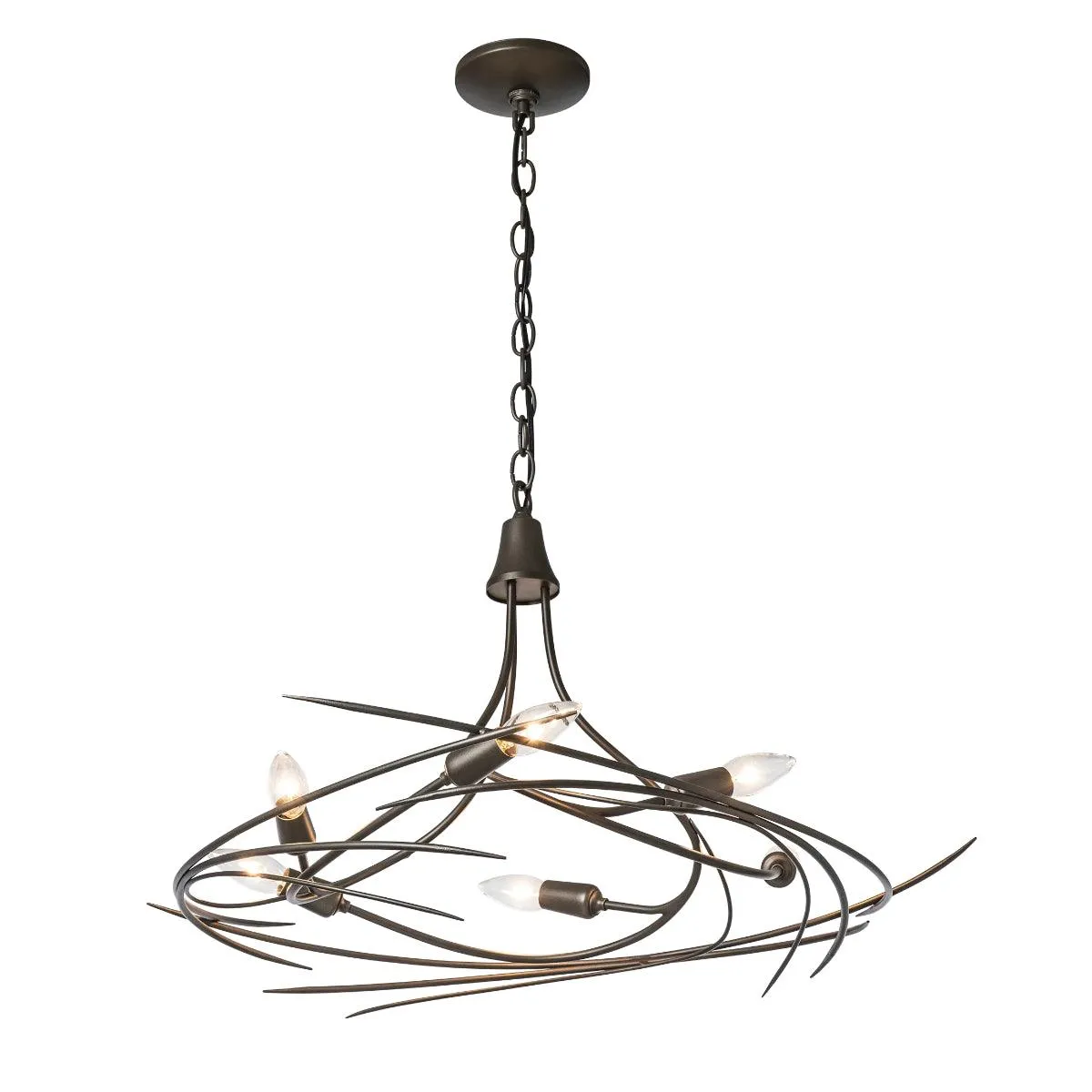 Wisp 29 in. 6 Lights Chandelier