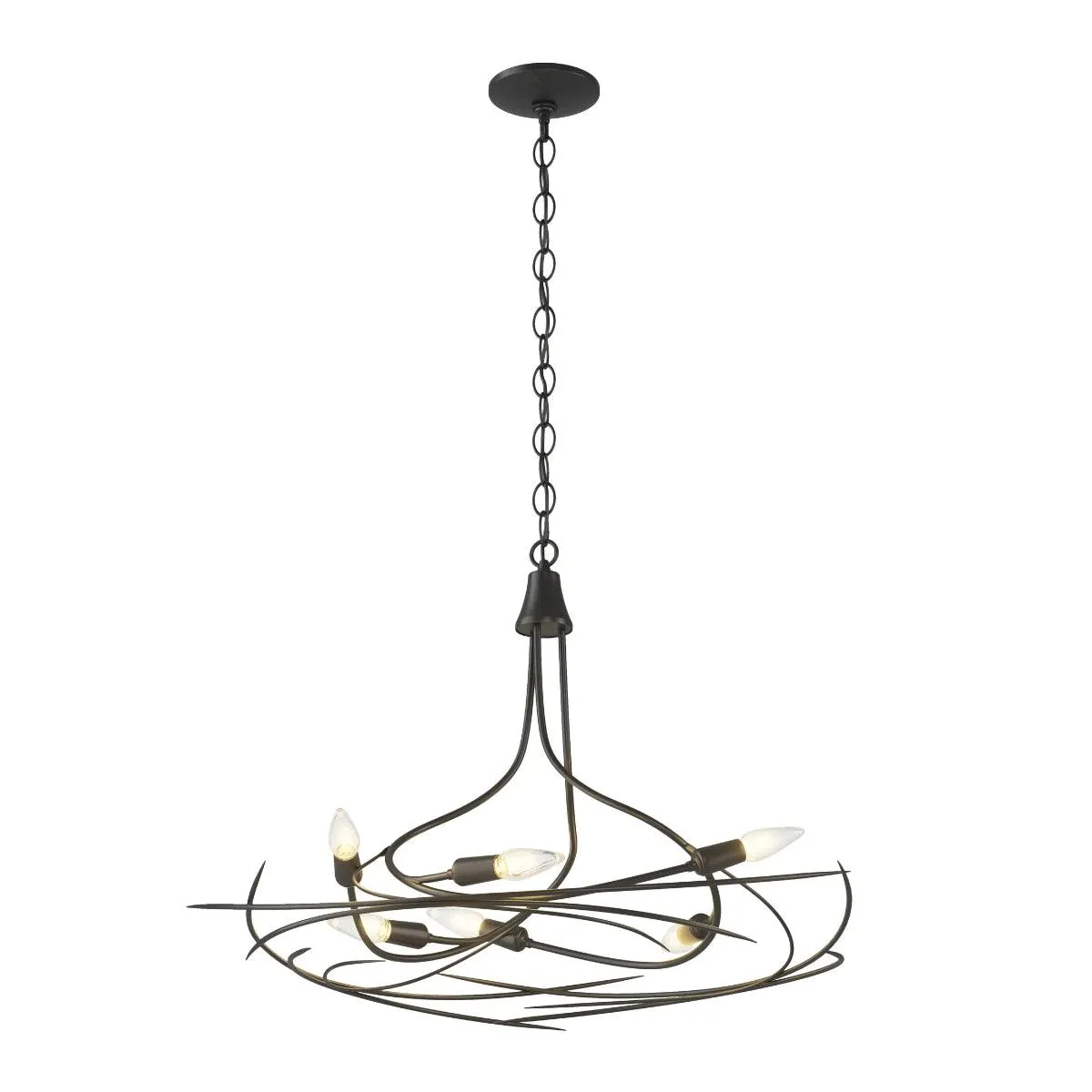 Wisp 29 in. 6 Lights Chandelier