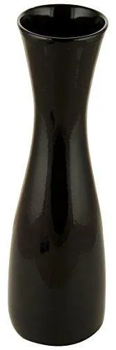 WOODENCLAVE Ceramic Flower Vase (Black_9 Cm)