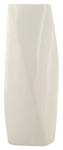 WOODENCLAVE Ceramic Flower Vase (White_10.5 X 10.5 X 31 Cm)