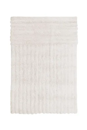 WOOL AREA RUG DUNES WHITE
