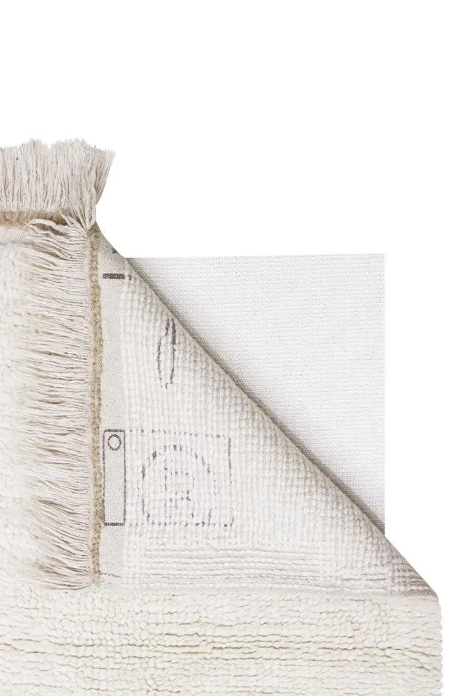WOOL RUNNER RUG STEPPE - SHEEP WHITE