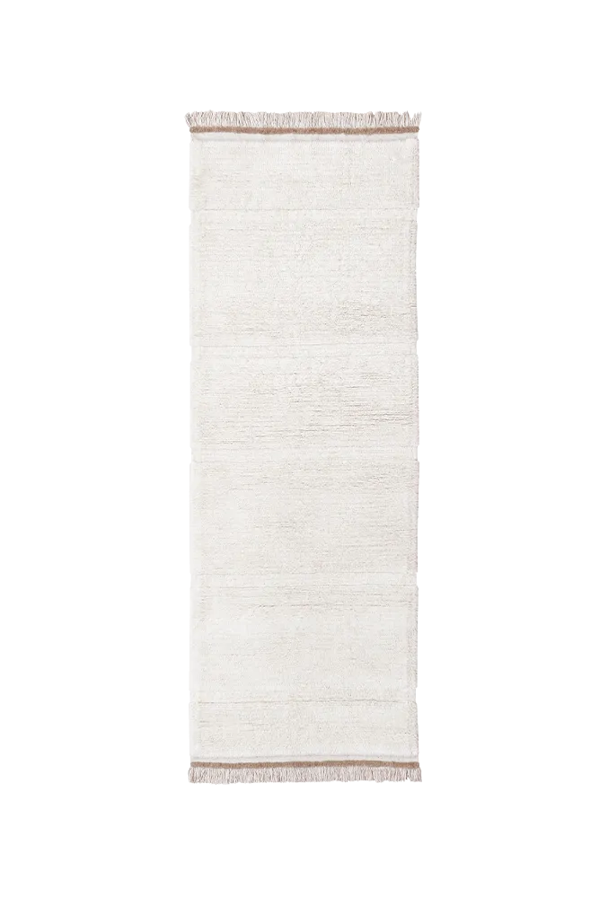 WOOL RUNNER RUG STEPPE - SHEEP WHITE