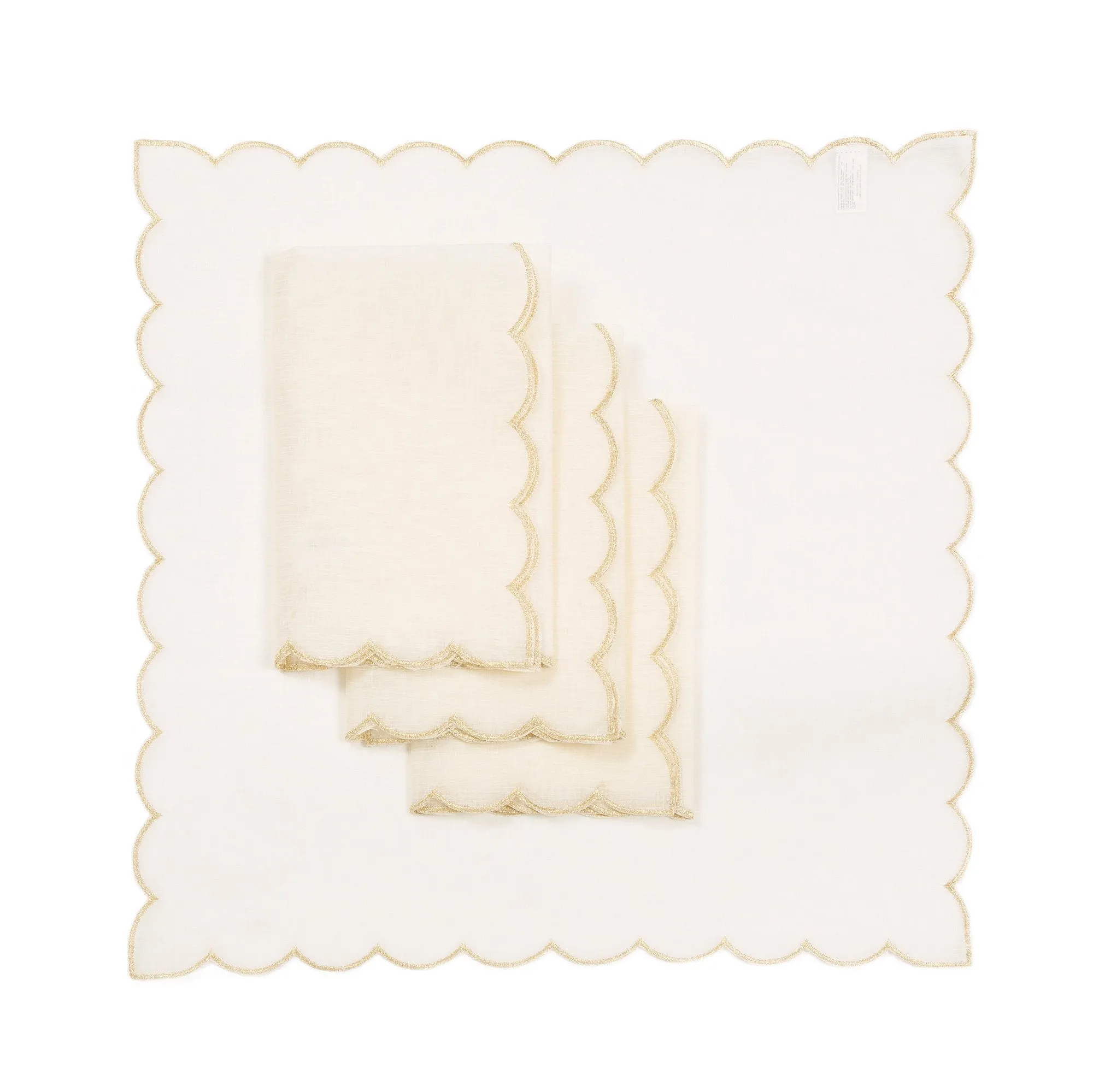 XD18265B Sleek Chic Sheer 20'' x 20'' Napkins, Set of 4